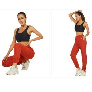 Huge Sports One for All High-Waisted Hiking Pants Orange, Small